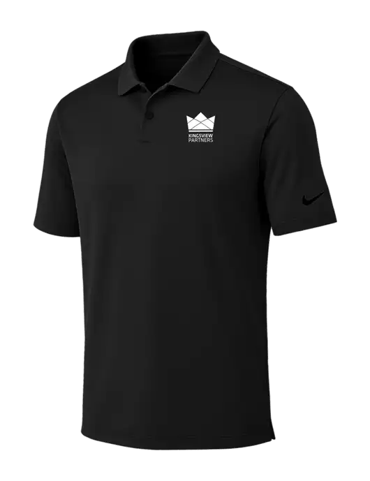 Nike Black Dri-FIT Vapor Polo w/Kingsview Partners Logo