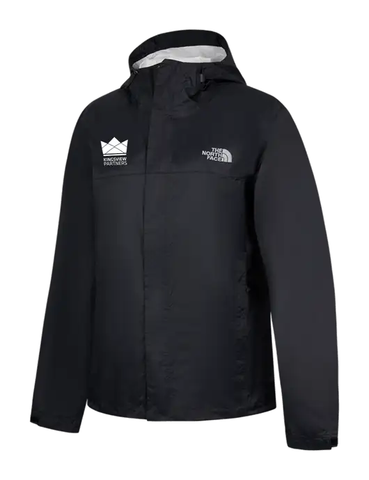 The North Face Black DryVent Rain Jacket w/Kingsview Partners Logo