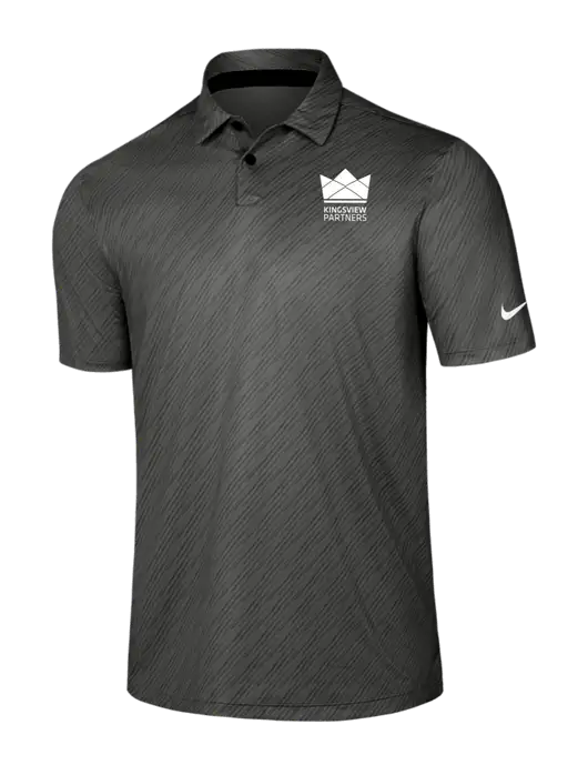 Nike Dark Grey Vapor Dash Polo w/Kingsview Partners Logo