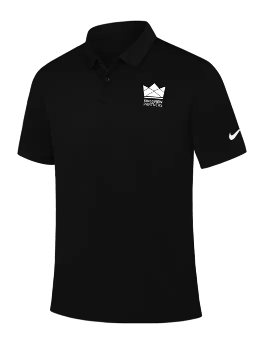 Nike Black Dry Essential Solid Polo w/Kingsview Partners Logo