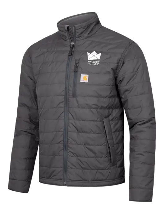 Carhartt Dark Grey Gilliam Jacket w/Kingsview Partners Logo