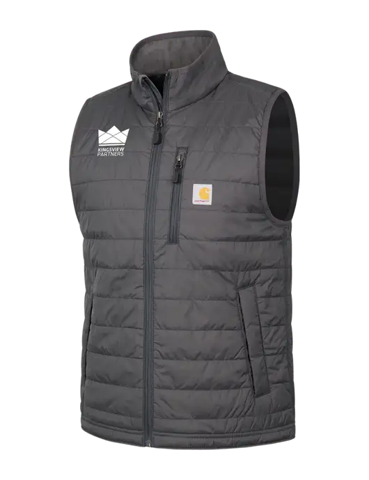 Carhartt Dark Grey Gilliam Vest w/Kingsview Partners Logo