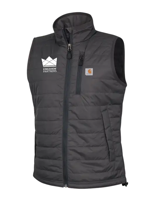 Carhartt Womens Dark Grey Gilliam Vest w/Kingsview Partners Logo