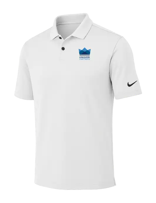 Nike White Dri-FIT Vapor Polo w/Kingsview Partners Logo