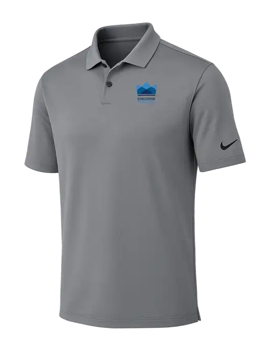 Nike Medium Grey Dri-FIT Vapor Polo w/Kingsview Partners Logo