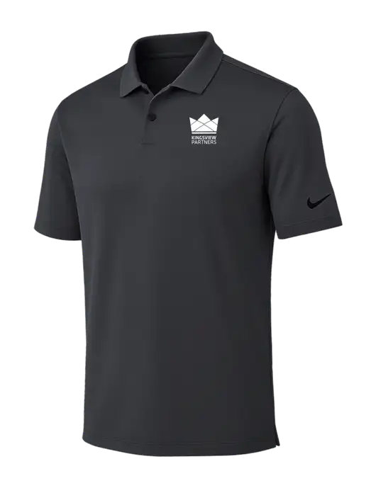Nike Dark Grey Dri-FIT Vapor Polo w/Kingsview Partners Logo