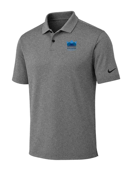 Nike Dark Grey Heather Dri-FIT Vapor Polo w/Kingsview Partners Logo