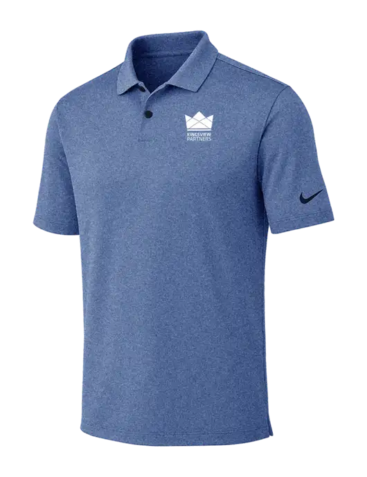 Nike Dark Royal Heather Dri-FIT Vapor Polo w/Kingsview Partners Logo