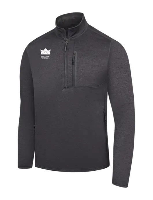 The North Face Dark Grey Heather Skyline 1/2-Zip Fleece w/Kingsview Partners Logo