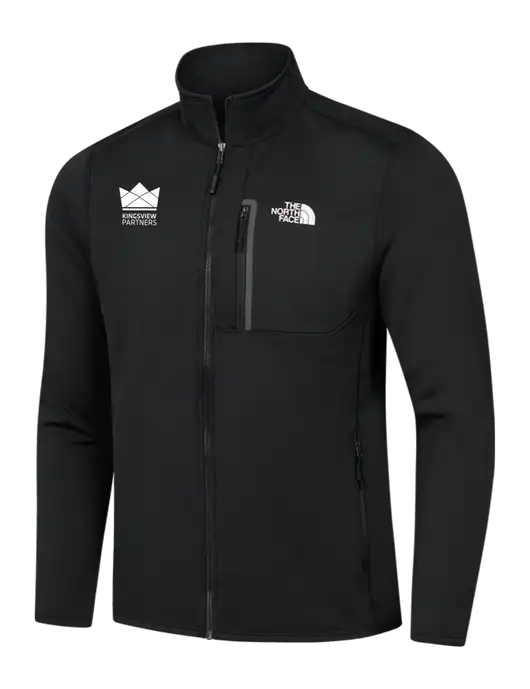 North Face Black Skyline Full-Zip Fleece Jacket w/Kingsview Partners Logo