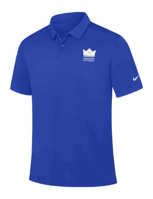 Nike Dark Royal Dry Essential Solid Polo w/Kingsview Partners Logo