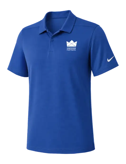 Nike Dark Royal Dry Essential Solid Polo w/Kingsview Partners Logo