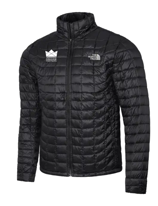 North Face Matte Black ThermoBall Trekker Jacket w/Kingsview Partners Logo