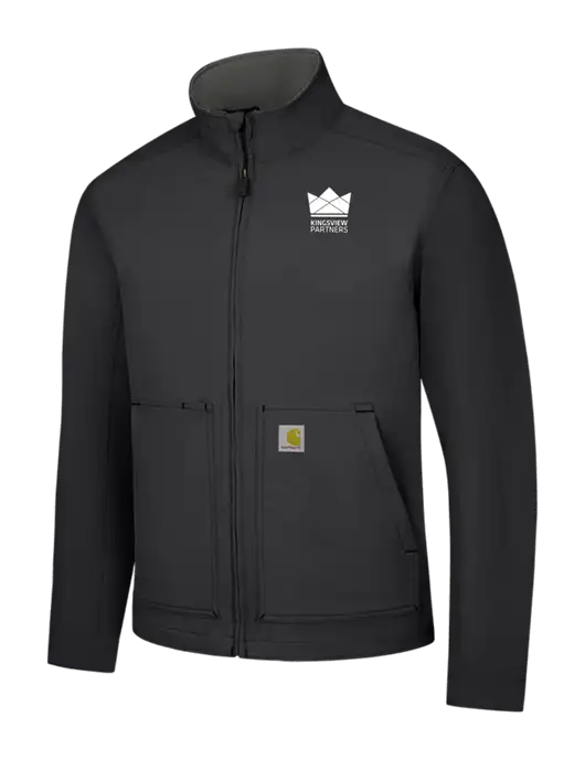 Carhartt Black Super Dux Soft Shell Jacket w/Kingsview Partners Logo