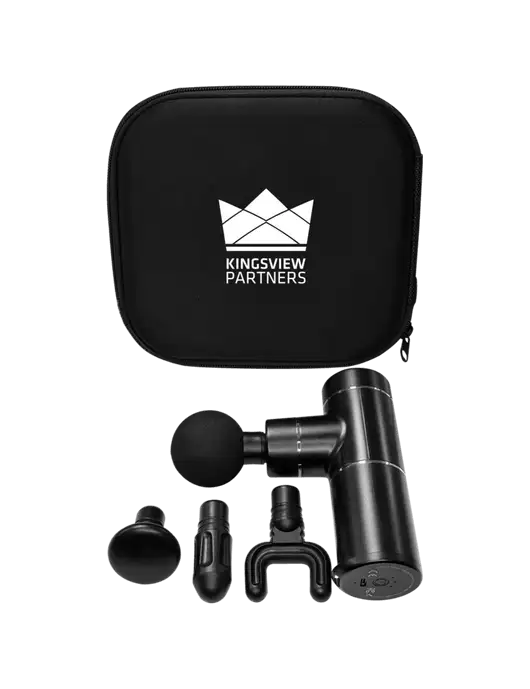 Muscle Revive Handled Massage Gun w/Kingsview Partners Logo