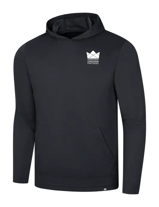 TravisMathew Black Coveside Hoodie w/Kingsview Partners Logo