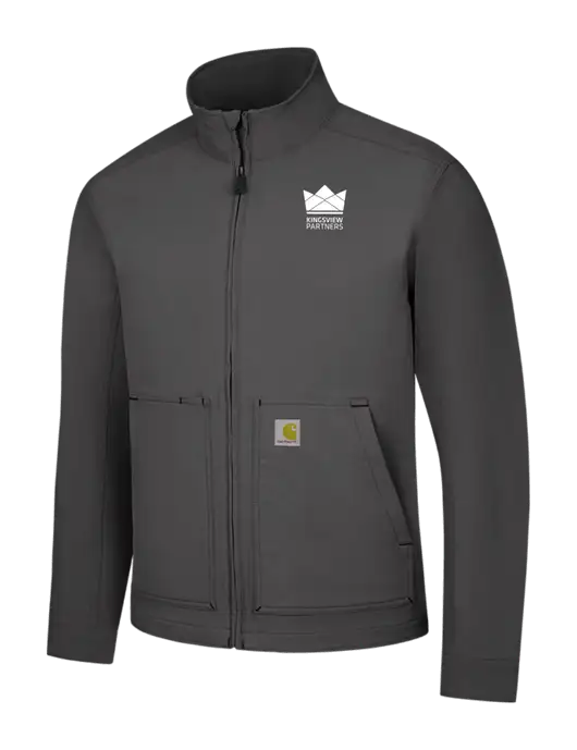 Carhartt Dark Grey Super Dux Soft Shell Jacket w/Kingsview Partners Logo