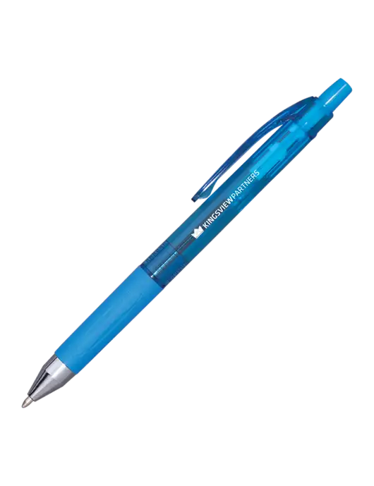 Translucent Blue Tint Pen - Blue Ink w/Kingsview Partners Logo