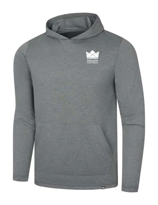 TravisMathew Dark Grey Heather Coveside Hoodie w/Kingsview Partners Logo