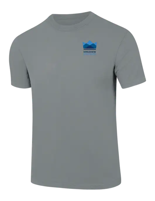 Comfort Colors 6.1 oz Medium Grey Heavyweight Ring Spun T-Shirt w/Kingsview Partners Logo