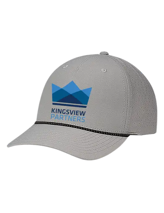 Richardson Laser Perf Performance Light Grey/Black-Grey Rope Cap w/Kingsview Partners Logo