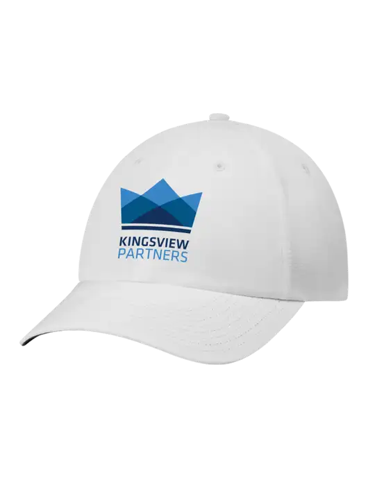 Richardson Relaxed Performance Lite White Cap w/Kingsview Partners Logo