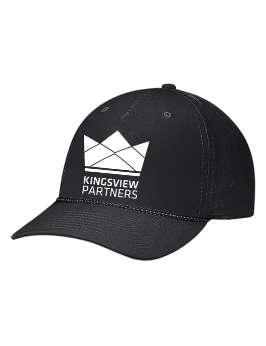 Richardson Laser Perf Performance Black/Black-Grey Rope Cap w/Kingsview Partners Logo