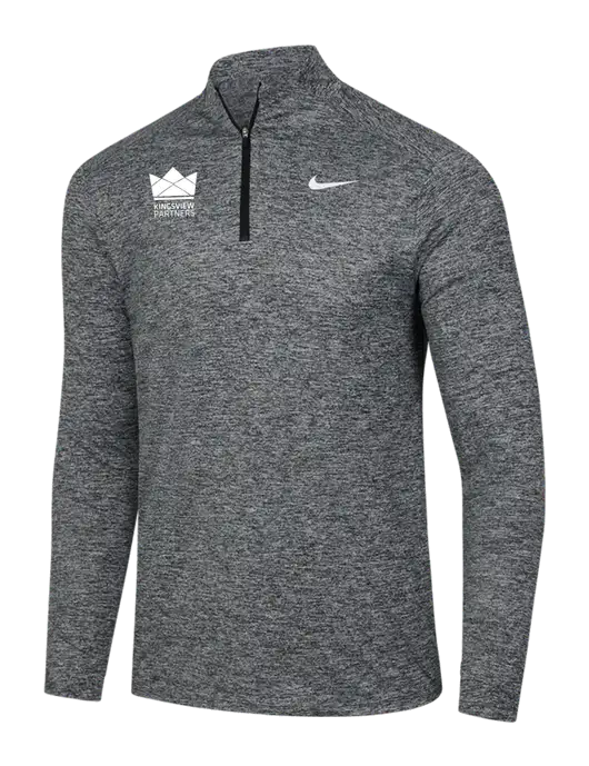 Nike Black Heather Dri-FIT Element 1/2-Zip Pullover w/Kingsview Partners Logo