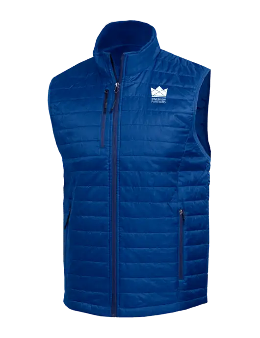 Packable Royal Puffy Vest w/Kingsview Partners Logo