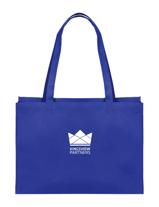 Eco Reusable Royal Tote w/Kingsview Partners Logo