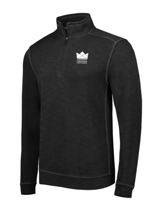 Tommy Bahama Black Tobago Bay 1/2 Zip w/Kingsview Partners Logo