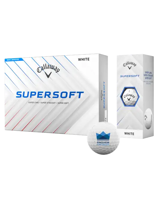 Callaway Supersoft Golf Balls 12/pk w/Kingsview Partners Logo
