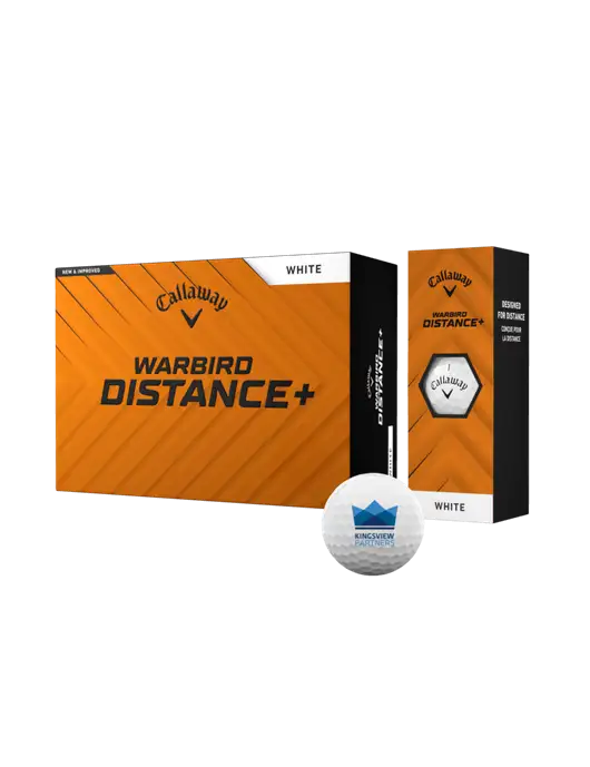 Callaway Warbird Distance Golf Balls 12/pk w/Kingsview Partners Logo