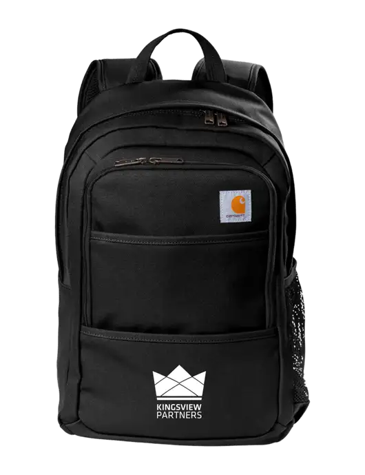 Carhartt Black Foundry Series Backpack w/Kingsview Partners Logo