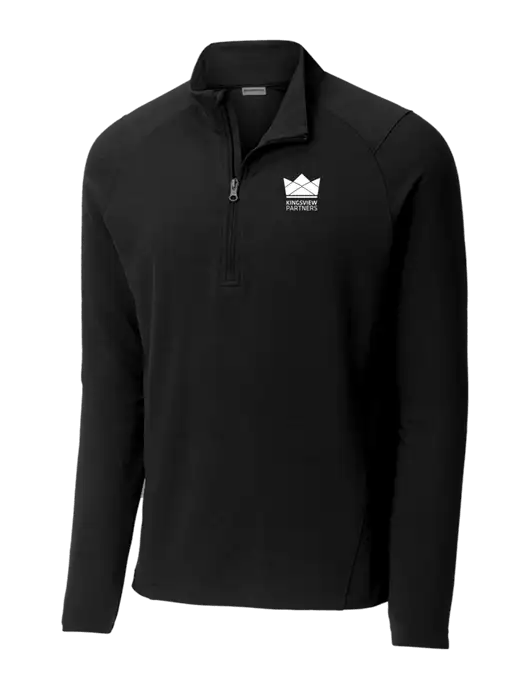 Sport-Wick Flex Fleece Black 1/4-Zip w/Kingsview Partners Logo