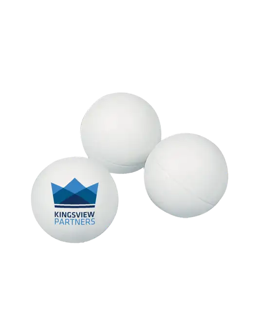 3-Pack 1-Star White Ping Pong Balls w/Kingsview Partners Logo