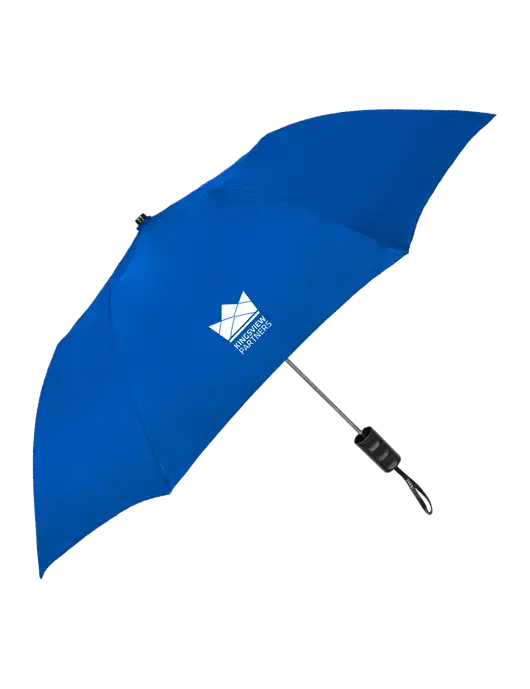 Dark Royal 42" Folding Umbrella  w/Kingsview Partners Logo
