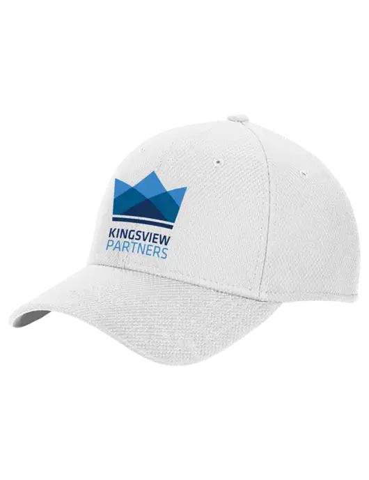 New Era Diamond Era White Stretch Cap w/Kingsview Partners Logo