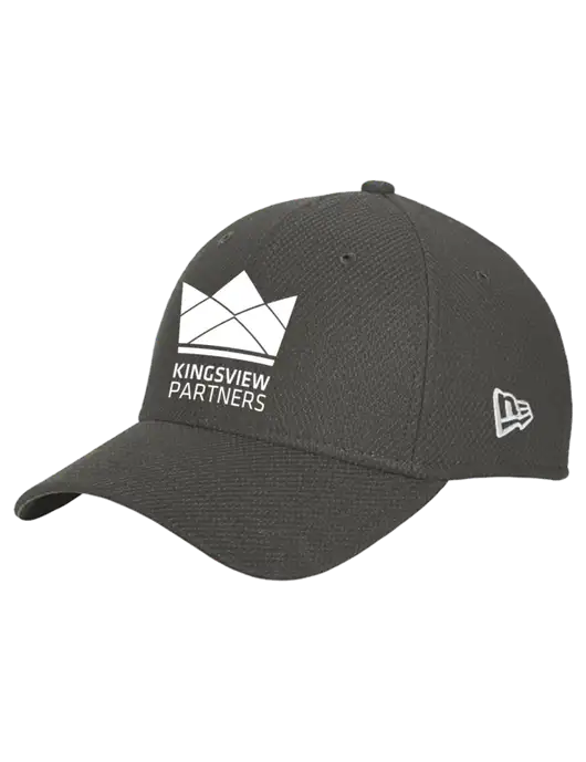 New Era Diamond Era Very Dark Grey Stretch Cap w/Kingsview Partners Logo
