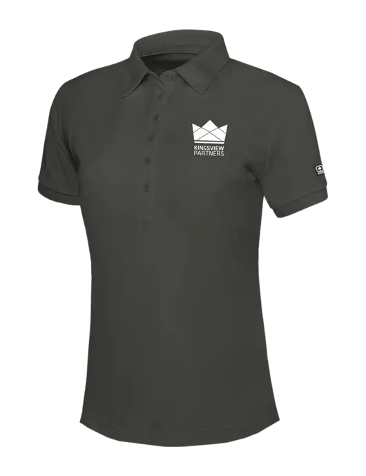 OGIO Womens Dark Grey Jewel Polo w/Kingsview Partners Logo