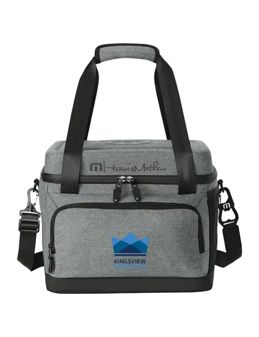 TravisMathew Medium Grey Heather Cruise 24-Can Cooler w/Kingsview Partners Logo