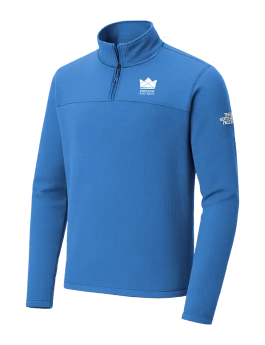The North Face Aim 1/4-Zip Light Royal Fleece w/Kingsview Partners Logo
