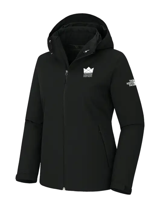 The North Face Womens Castle Valley Triclimate 3-in-1 Black Jacket w/Kingsview Partners Logo