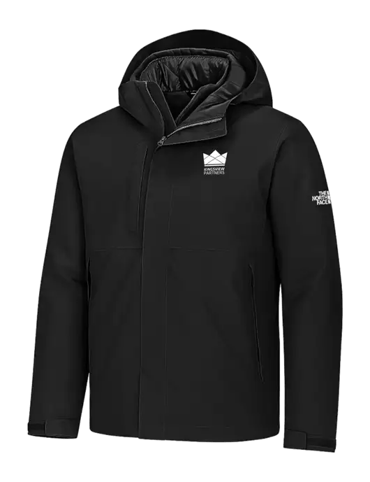 The North Face Castle Valley Triclimate 3-in-1 Black Jacket w/Kingsview Partners Logo