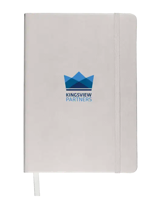 Leeman White Tuscany Journal 5.75 x 8.25 w/Kingsview Partners Logo