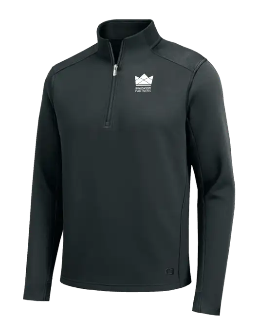OGIO Transcend Very Dark Grey 1/4-Zip w/Kingsview Partners Logo