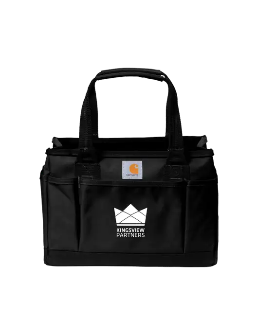 Carhartt Black Utility Tote w/Kingsview Partners Logo