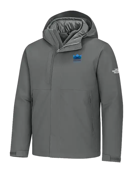 The North Face Castle Valley Triclimate 3-in-1 Dark Medium Grey Jacket w/Kingsview Partners Logo
