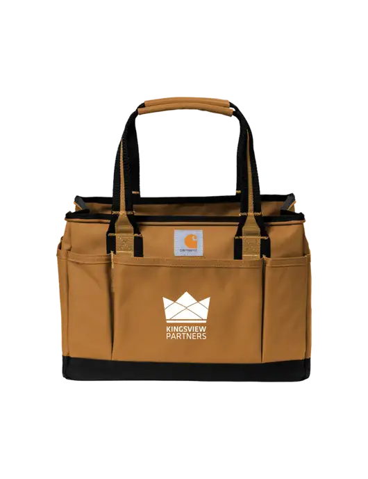 Carhartt Light Brown Utility Tote w/Kingsview Partners Logo