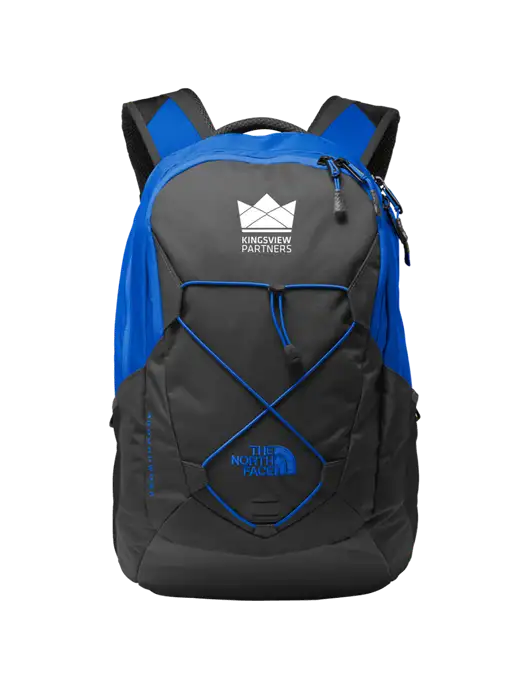 The North Face Charcoal Grey/Royal Groundwork Backpack w/Kingsview Partners Logo